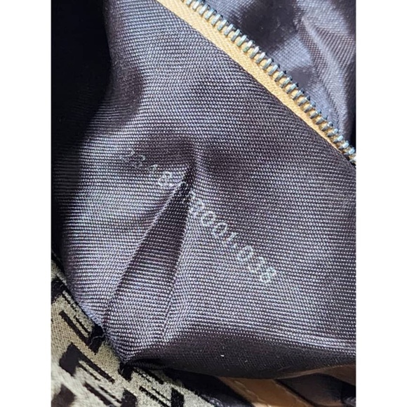 Authentic Fendi Zucchino Canvas Mamma Forever Shoulder Bag Brown/Beige - Picture 12 of 13